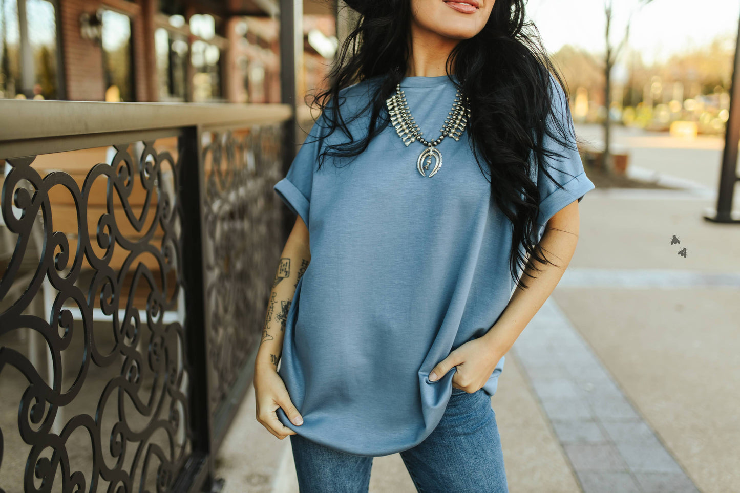 JUNE: CLOUD BASIC MOM CUFF *DENIM