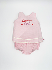 Savannah Ruffle Butts Top & Bloomer Set