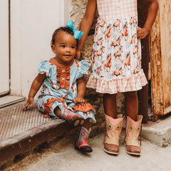 Running Horse SS Romper: Shea Baby