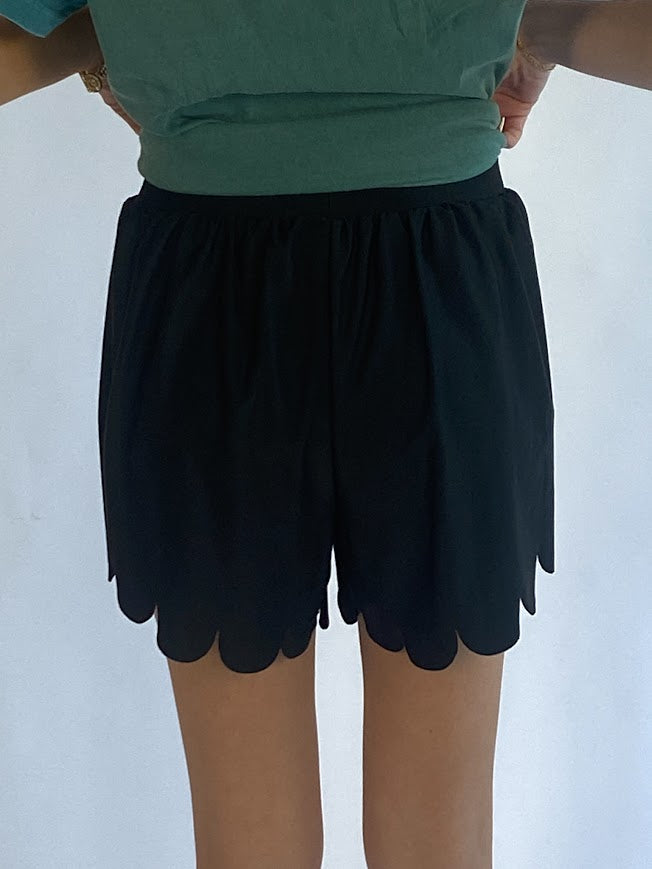 Grace Lynn Scalloped Sport Shorts