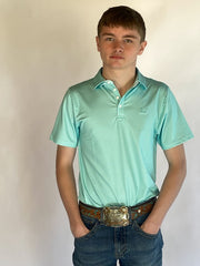 Fieldstone Signature Mens Polo- Seafoam