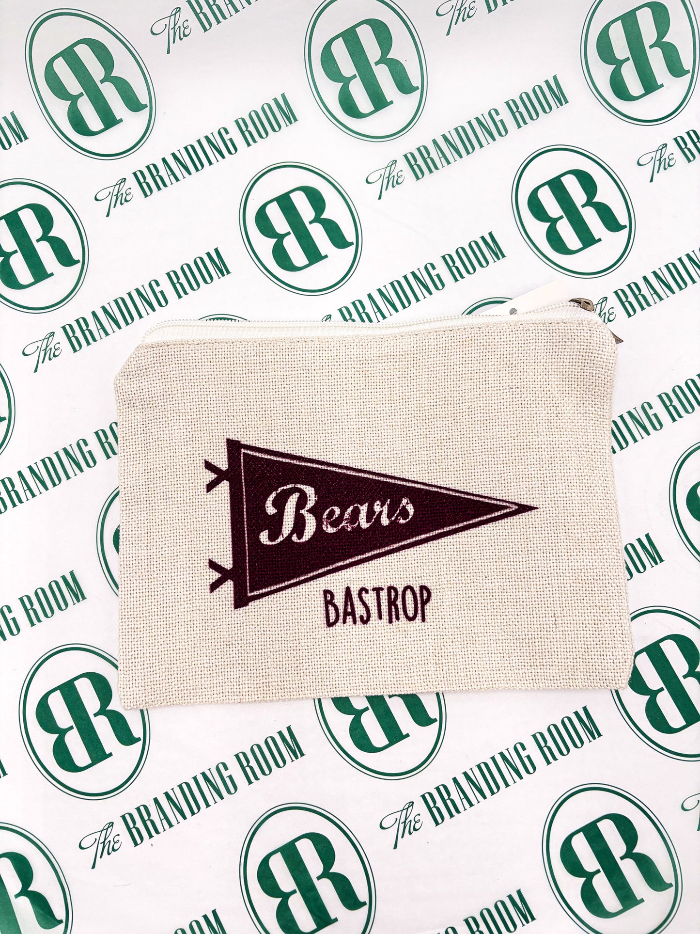 Bastrop Bear Pennant Bag: Accessory Bag