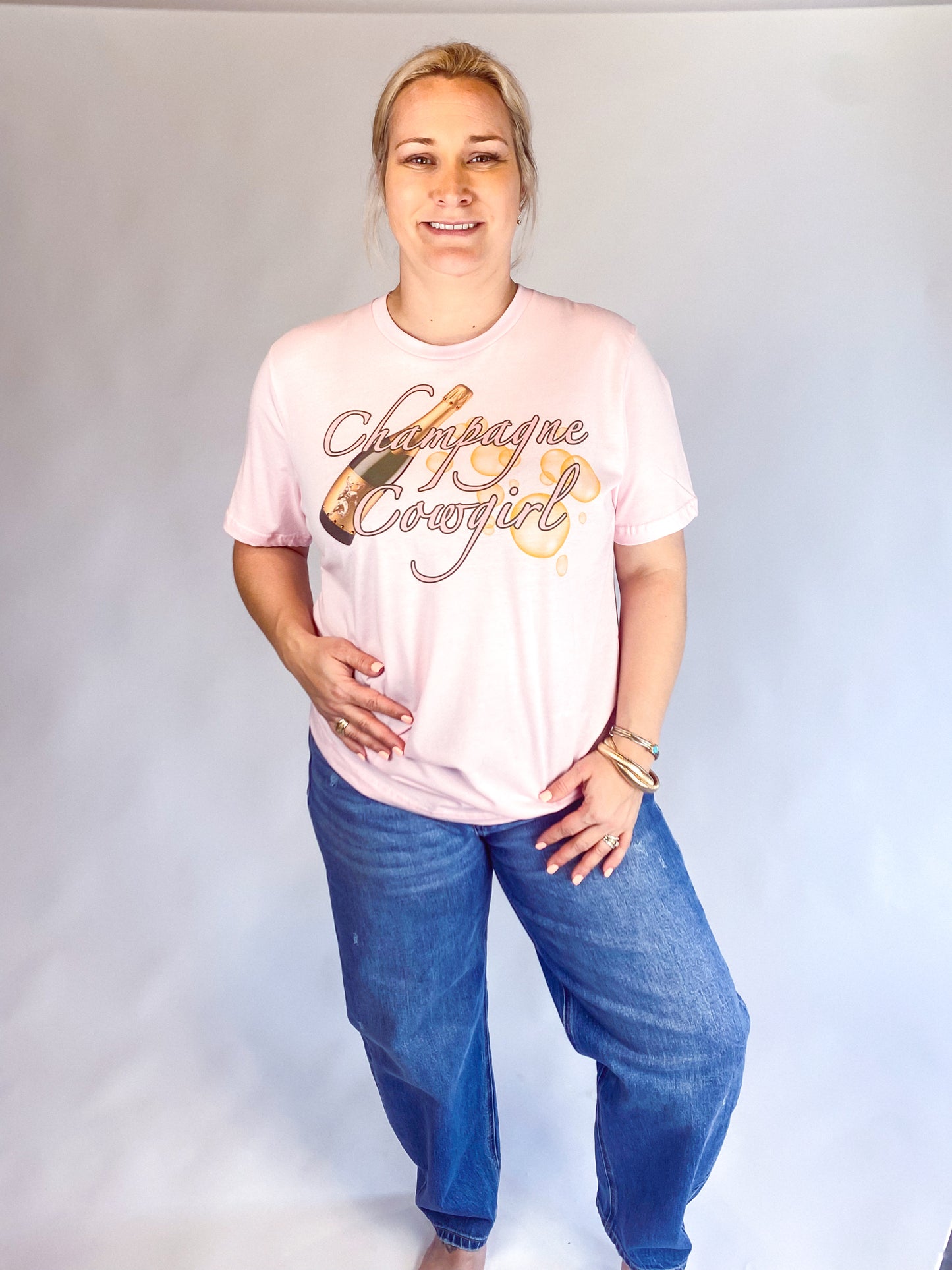Champagne Cowgirl Tshirt