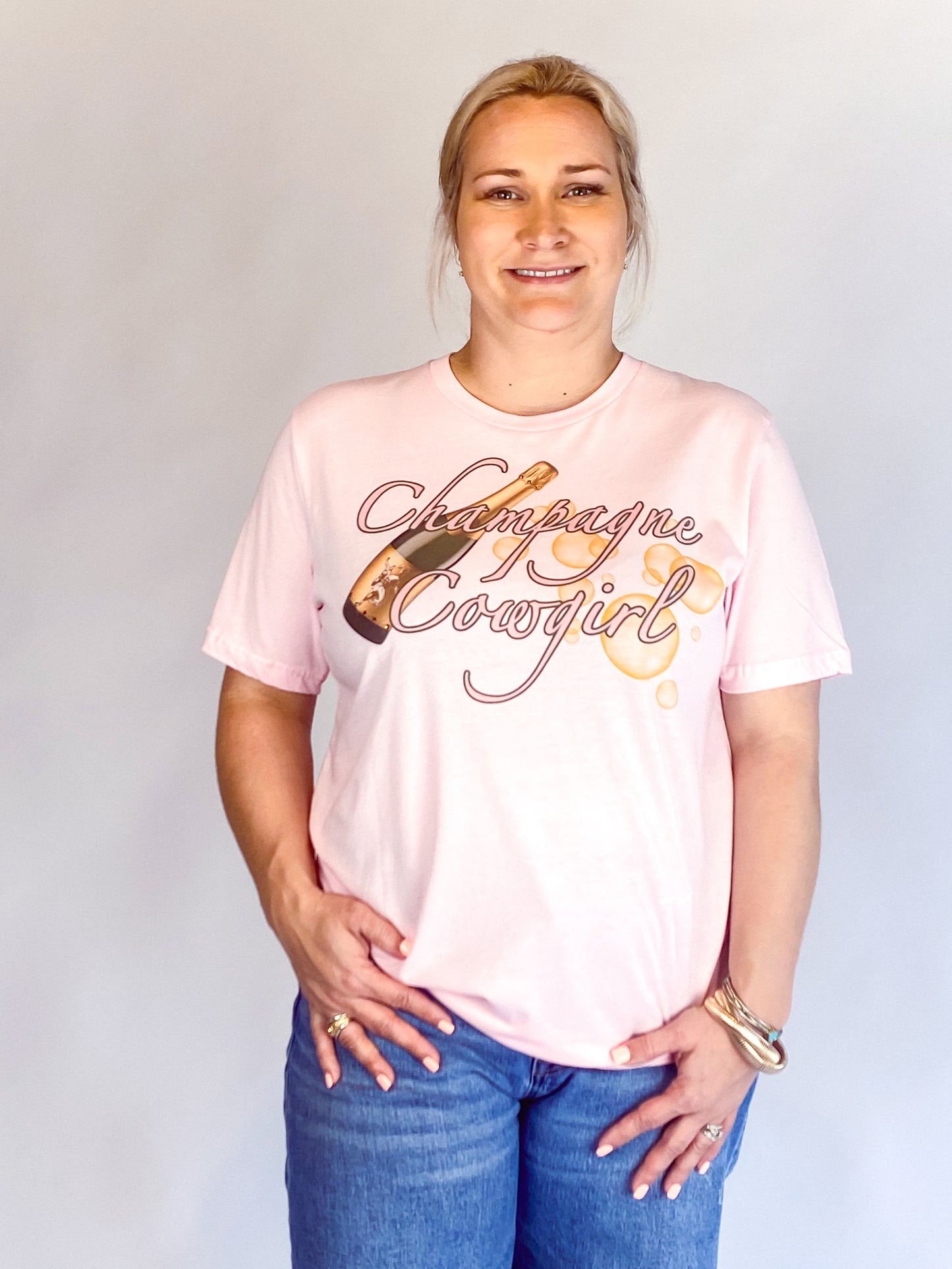 Champagne Cowgirl Tshirt