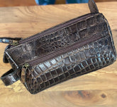 Mens Crocodile Shave Bag