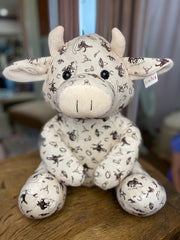 Cow Farm Pal Plush Toy: Beige Rodeo