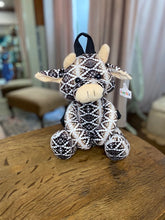 Cow Farm Pal Plush Backpack: Brown & White