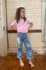 Raring Horse Denim Capris: Shea Baby