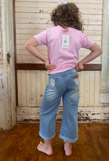 Raring Horse Denim Capris: Shea Baby