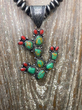 Blooming Cactus Turquoise Necklace