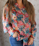 Vintage Poppie Blouse