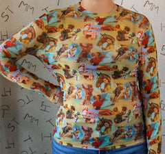 Vintage Cowgirl Mesh
