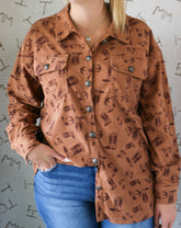 Boot Scootin' Corduroy Shacket