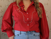 Rodeo Queen Pearl Snap Button Up Shirt