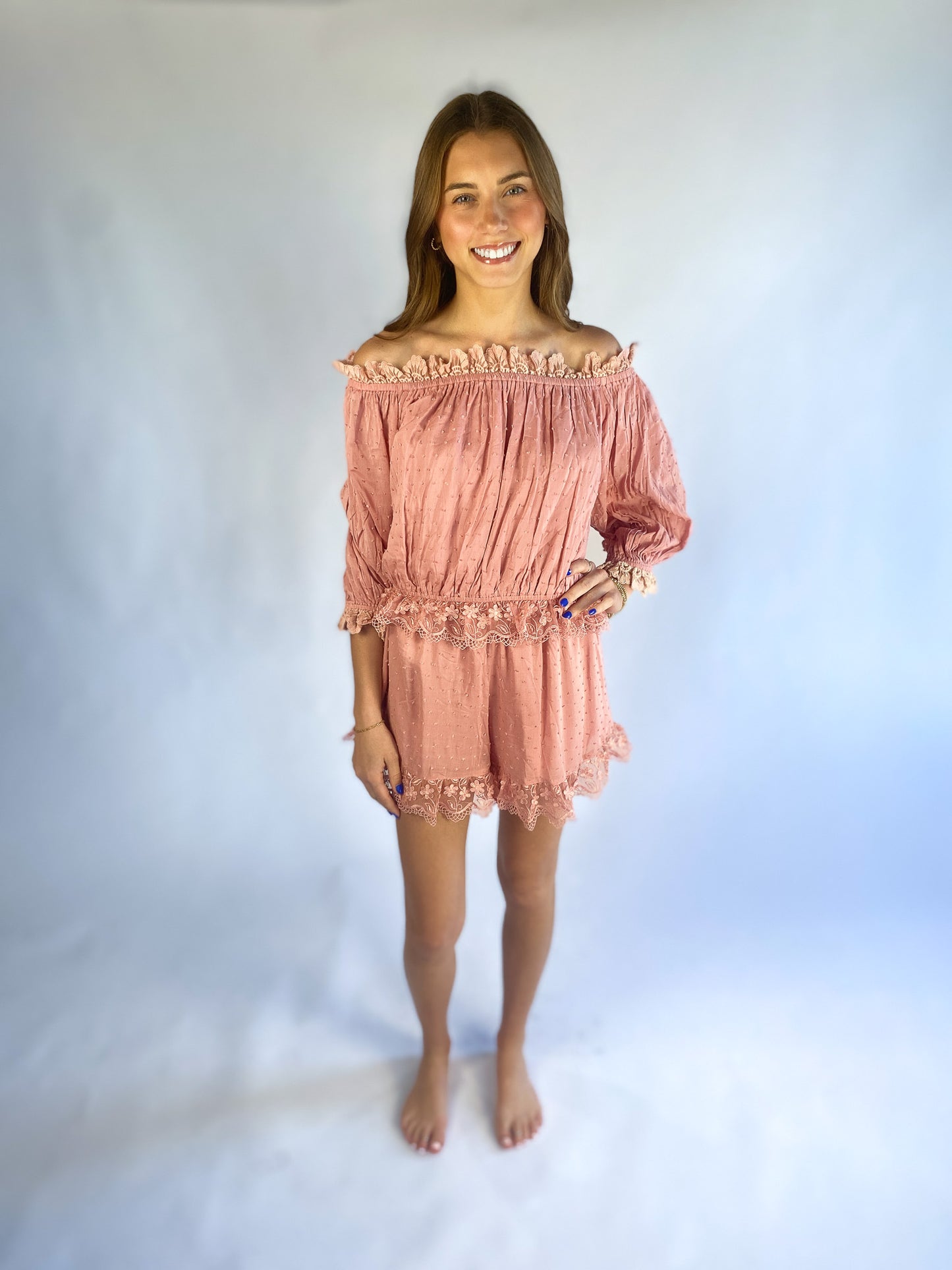 Lindsey Lace Trim Set