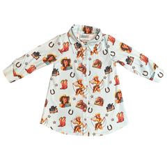 Shea Baby Blue Vintage Cowgirl Dress