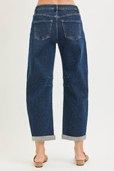 RISEN Cropped Barrel Jeans