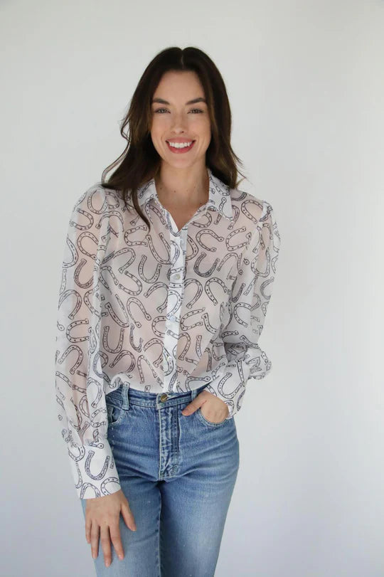 Horseshoe White Blouse