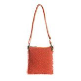 TRIPLE FORK CROSSBODY IN SCARLET
