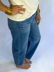 Vervet HIGH RISE MILD BARREL LEG JEANS