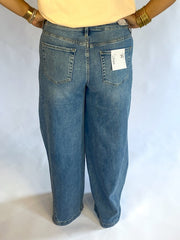 Vervet Olivia HIGH RISE SEAM DETAIL PALAZZO JEANS