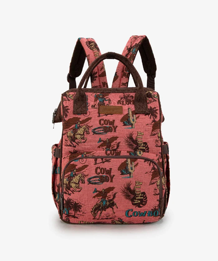 WRANGLER COWBOY PRINT DIAPER BAG