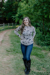 Meadow Blooms Mesh Top