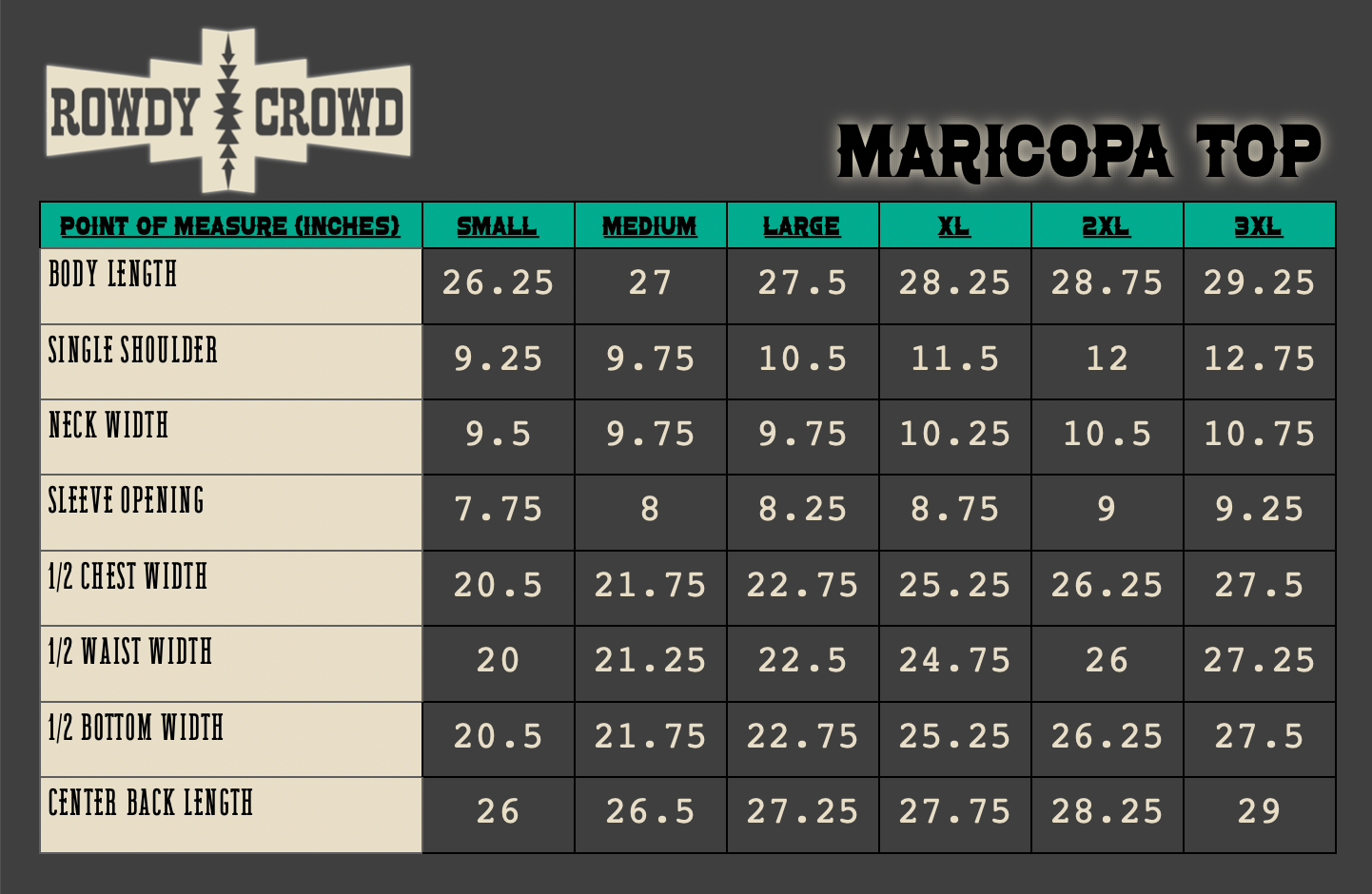 CRAZY MARY: Maricopa Top
