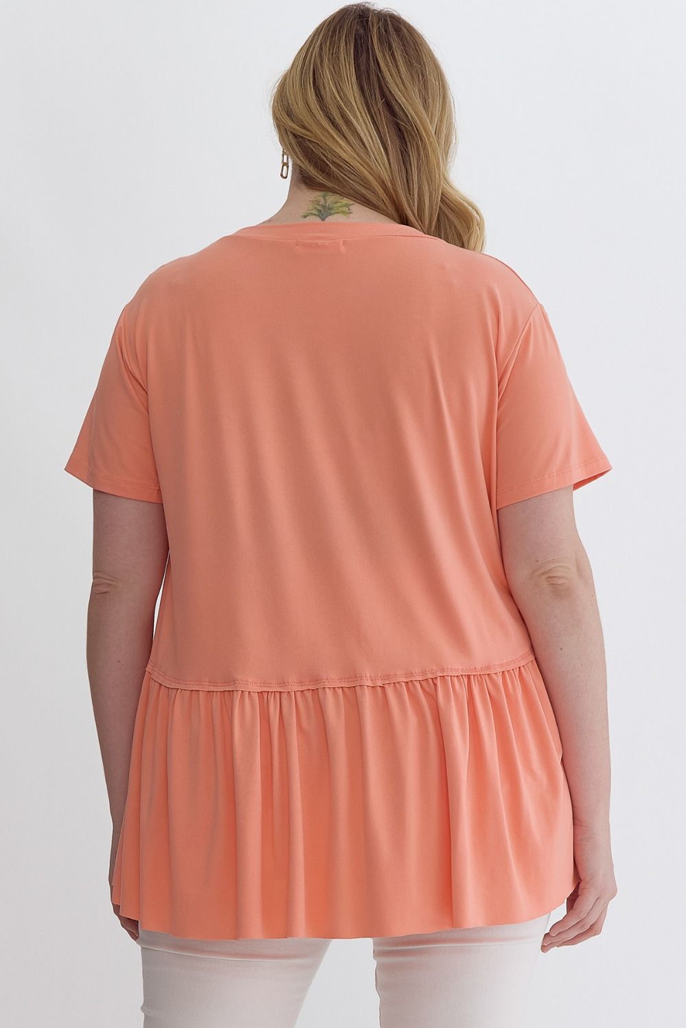 Emily- Round Neck Short Sleeve Top