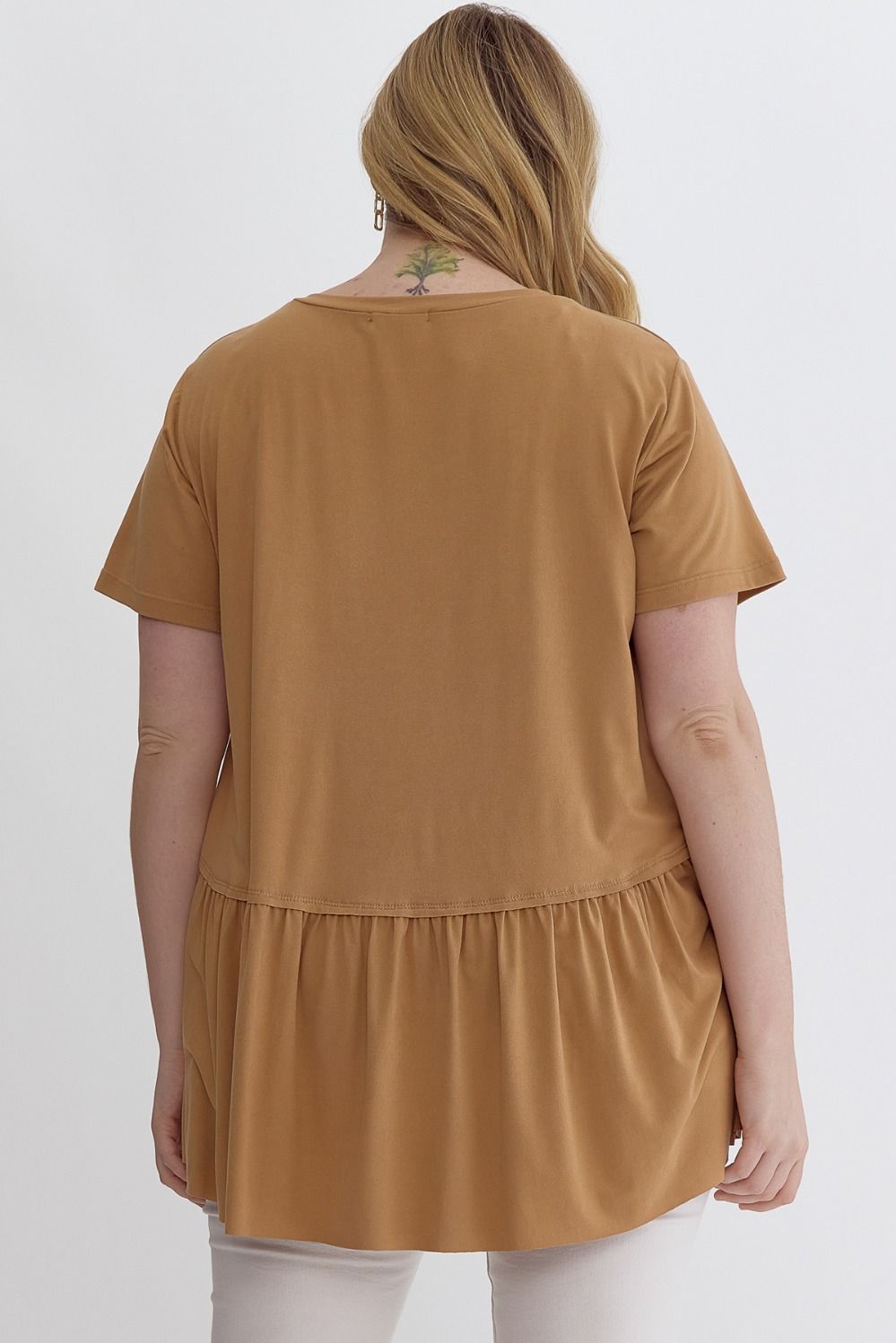 Emily- Round Neck Short Sleeve Top