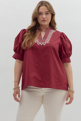 Laura Cuff Band Puff Sleeve