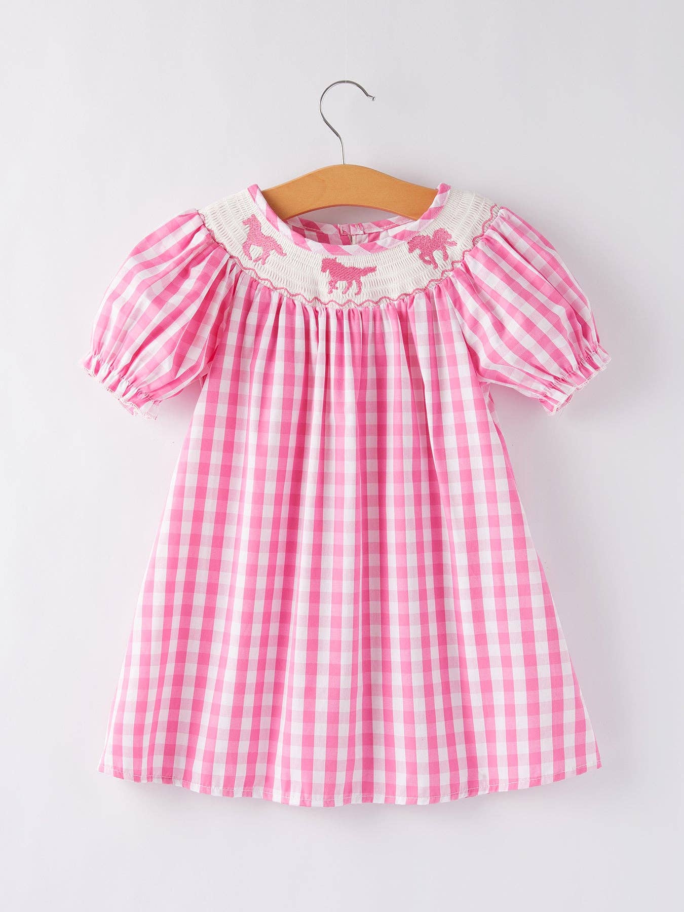 Ellie Embroidery Smock Dress