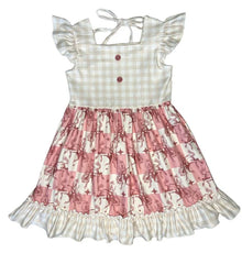 Plaid Bucking Horse Dress: Shea Baby