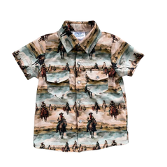 Sunrise Cowboy SS Pearl Snap Shirt