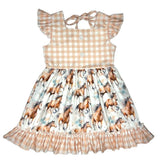 Running Horse Plaid Dress: Shea Baby