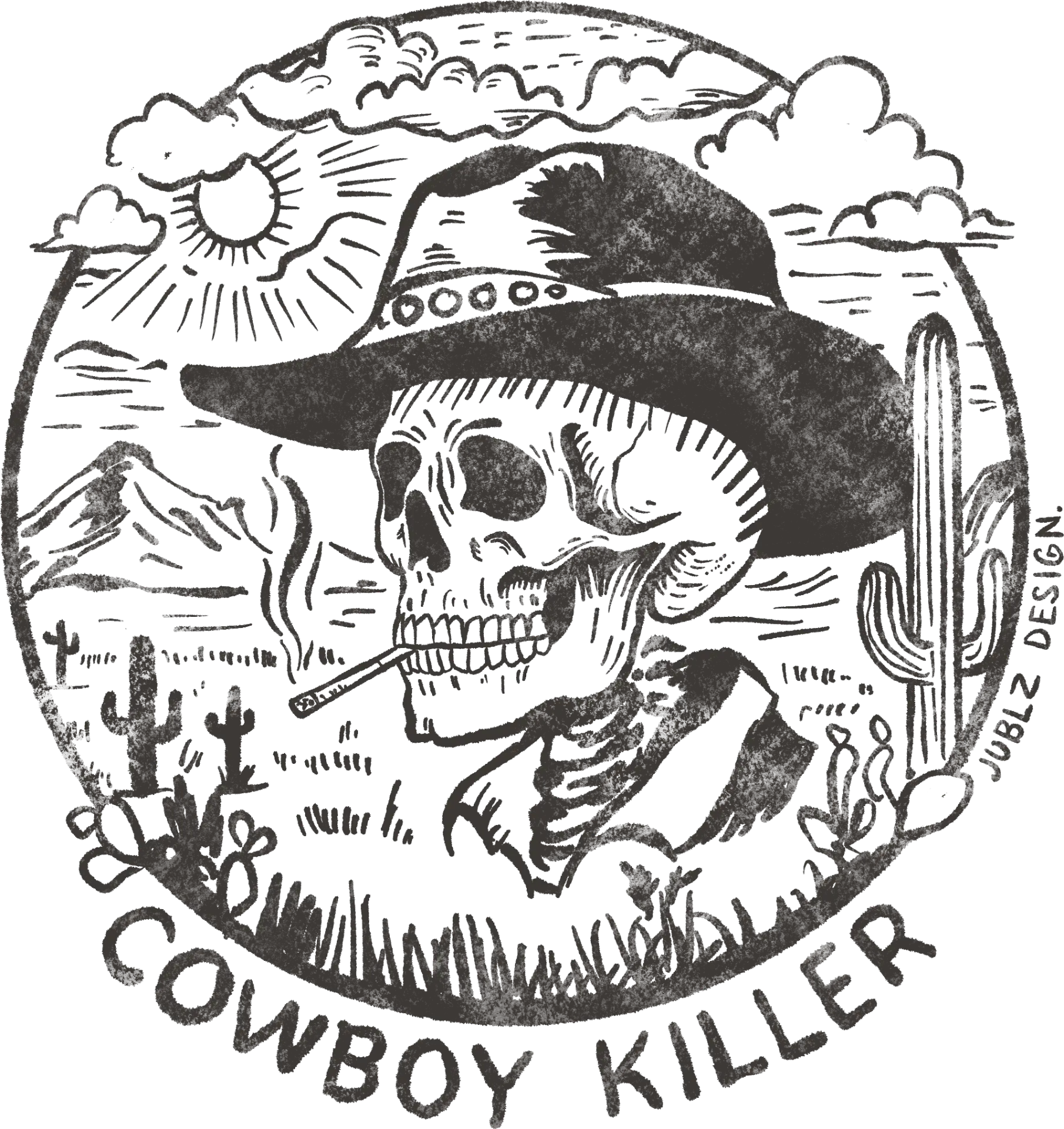 Cowboy Killer Skull