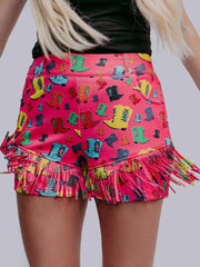 Cowgirl Boogie Fringe Shorts