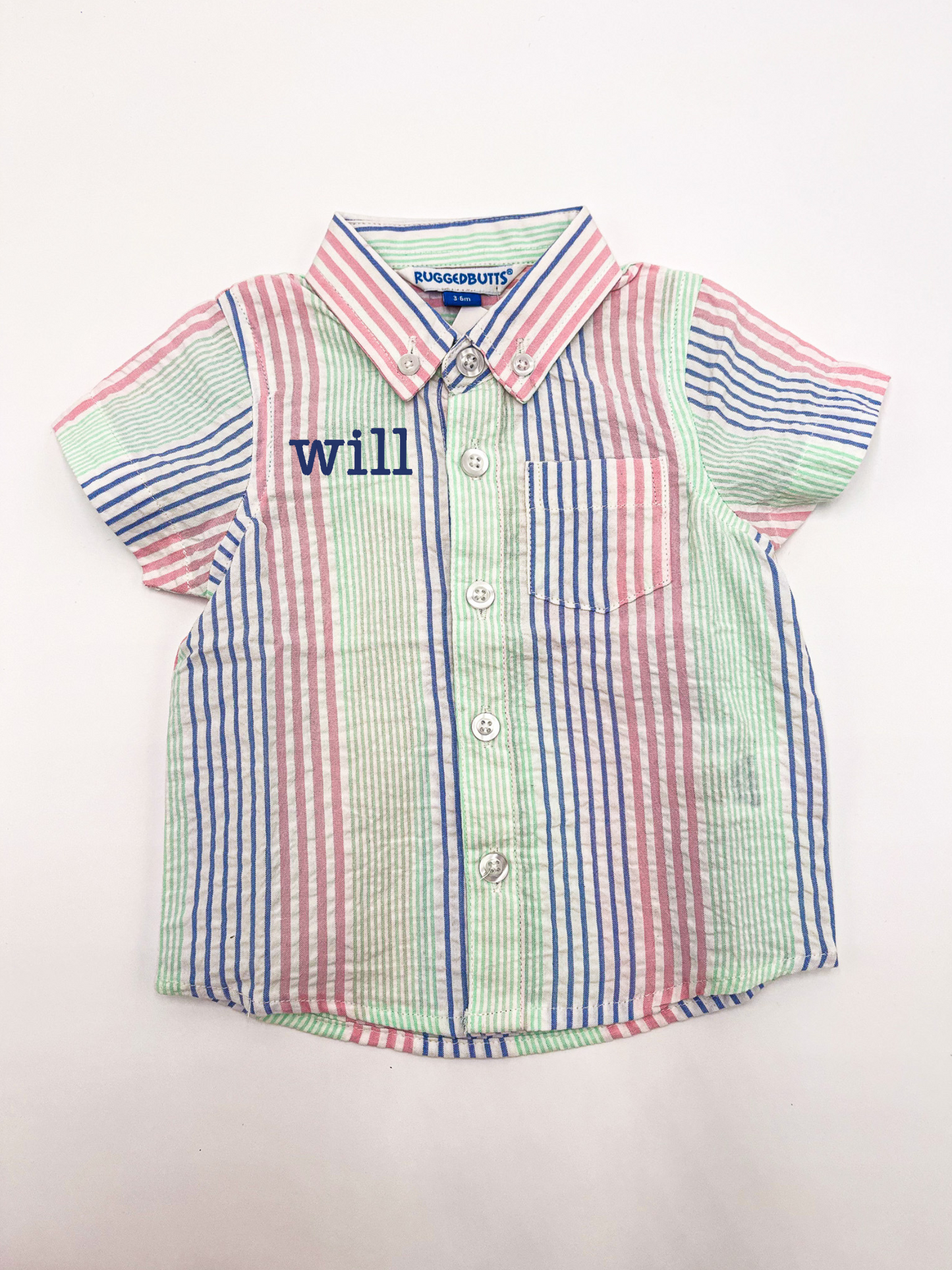 Jackson Stripped Rugged Butts Button Down