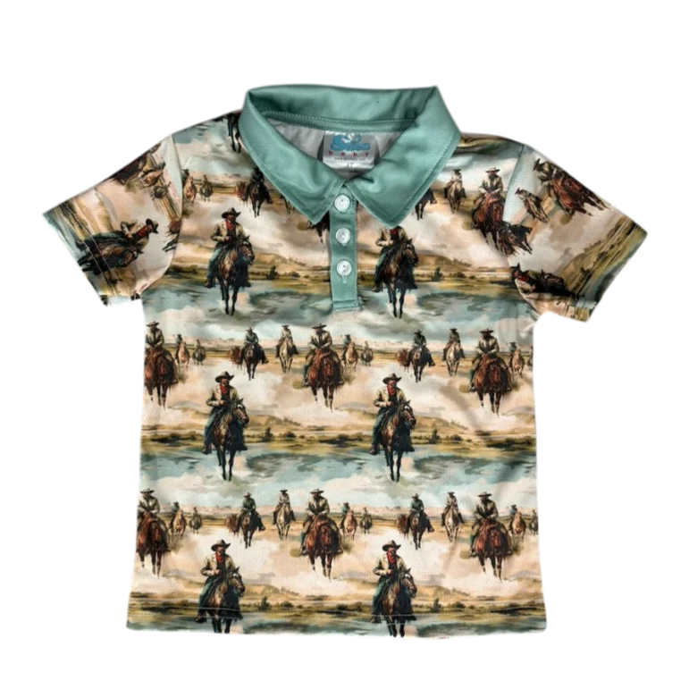 Shea Baby Sunrise Cowboy SS Polo