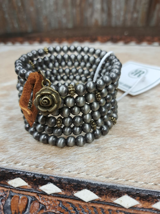 Silver Spiral Cuff Bracelet