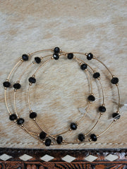Black & Gold 3 Piece Bracelet