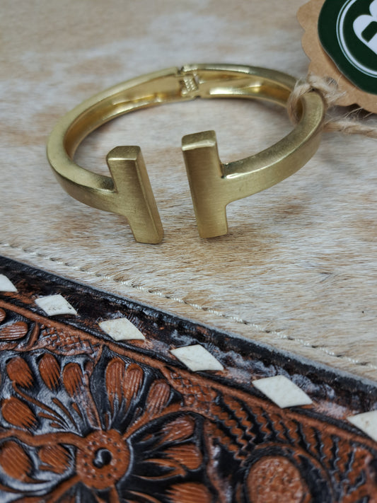 Herringbone "T" Bracelet