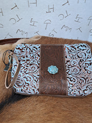 Aqua Wristlet