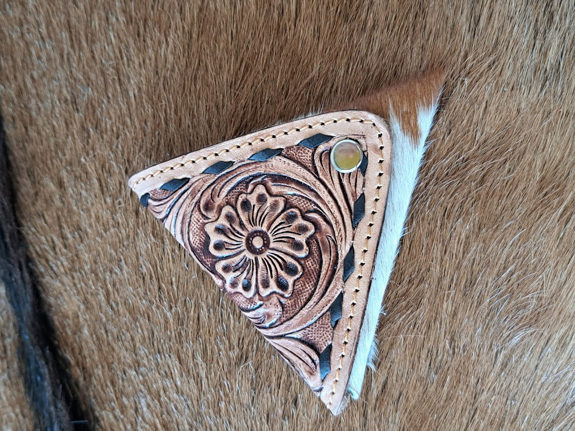 TOOLED LEATHER COIN PURSE 1