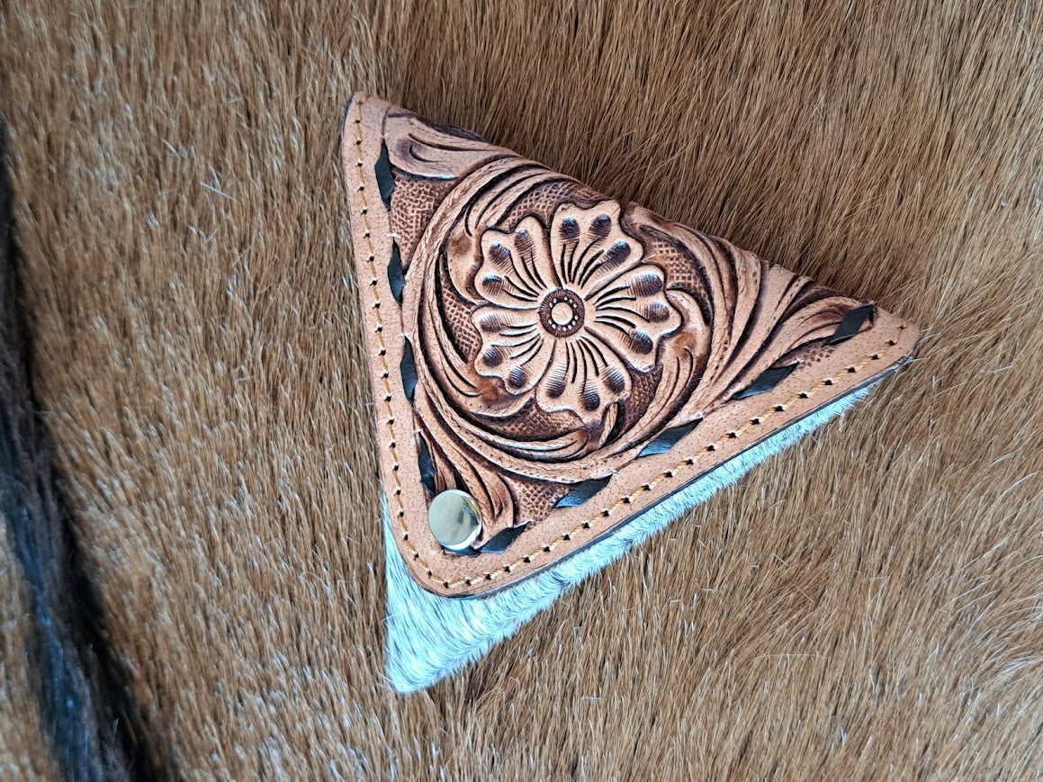 TOOLED LEATHER COIN PURSE 2