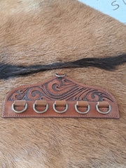 BROWN TOOLED WILD RAG HANGER