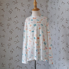 Youth Ivory Brand Mesh Top