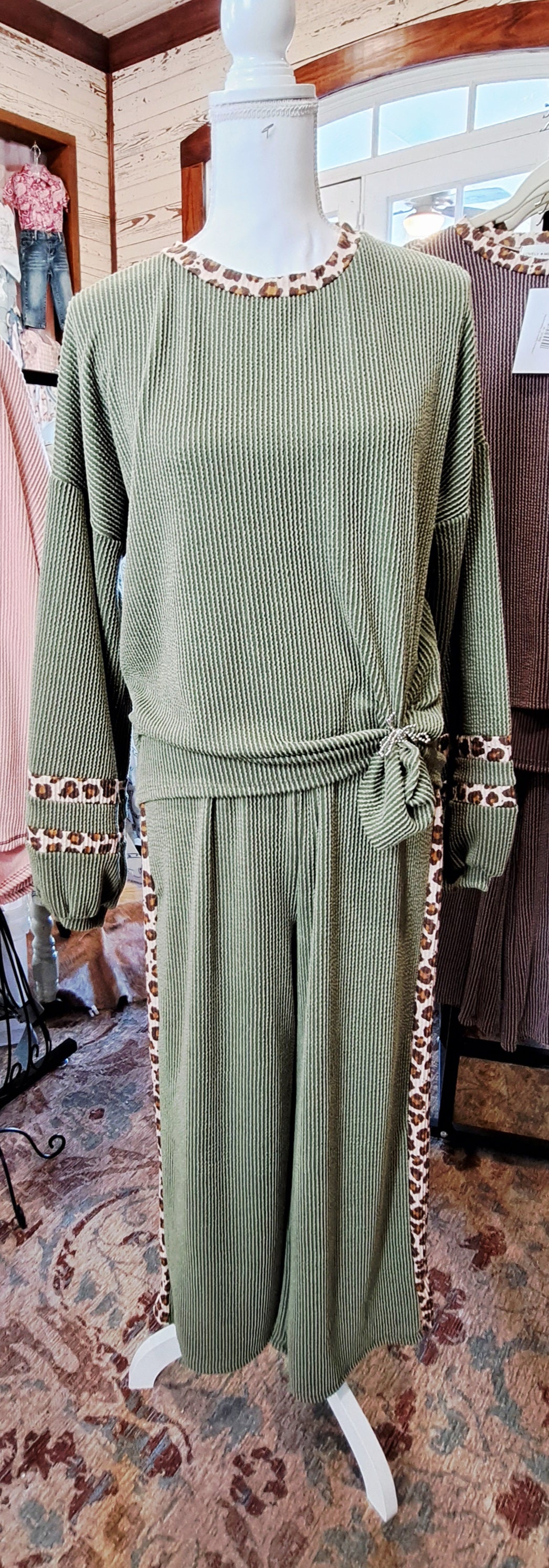 We Belong Together Rib Olive Set