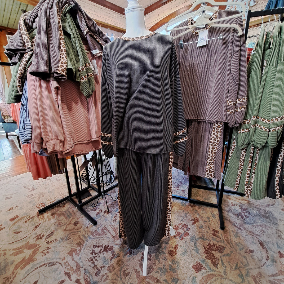 We Belong Together Rib Charcoal Set