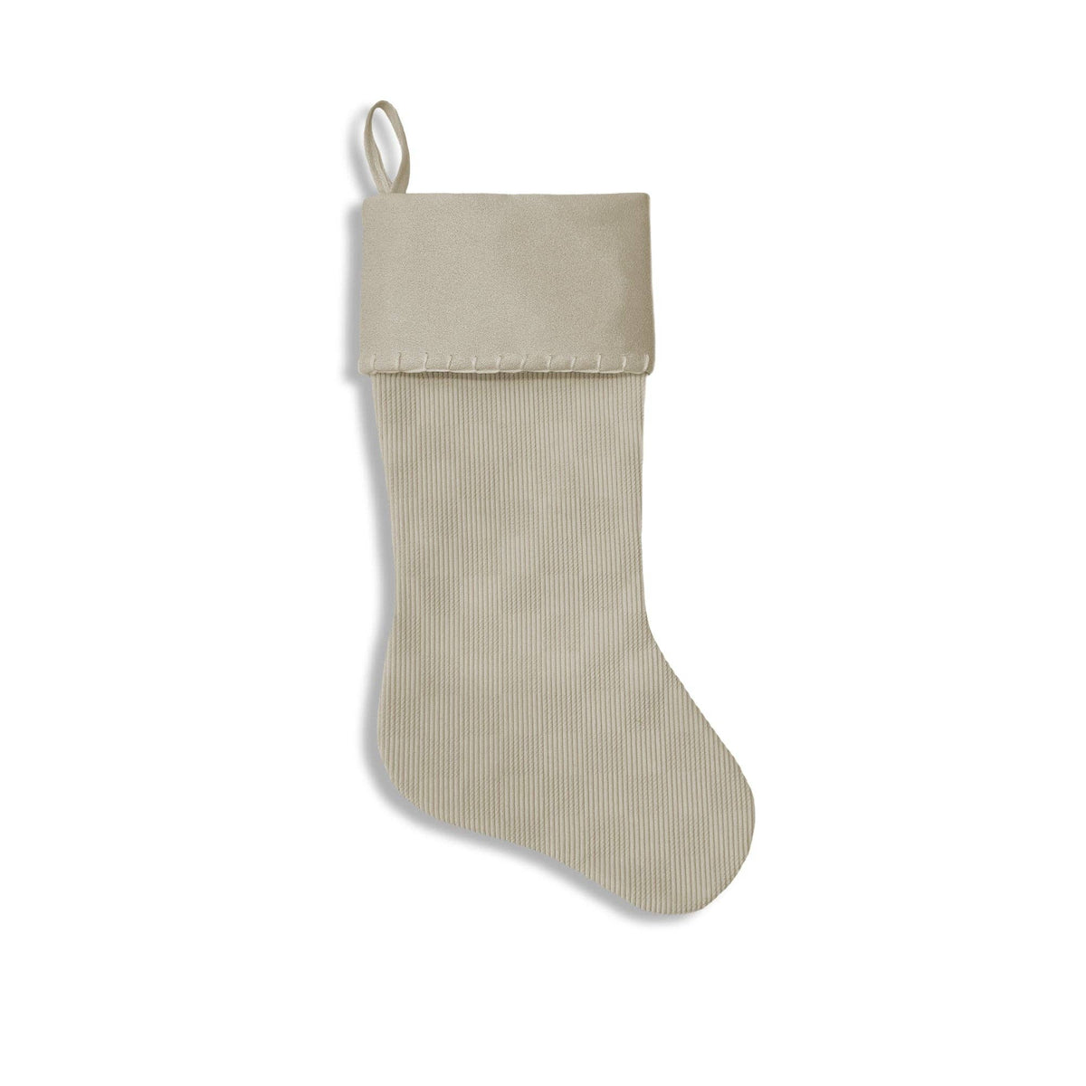 Faux Suede Checkerboard Christmas Stocking